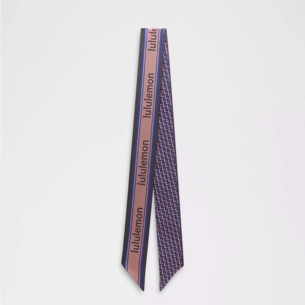 Lululemon Athletica Blue and Purple Geometric Scarf